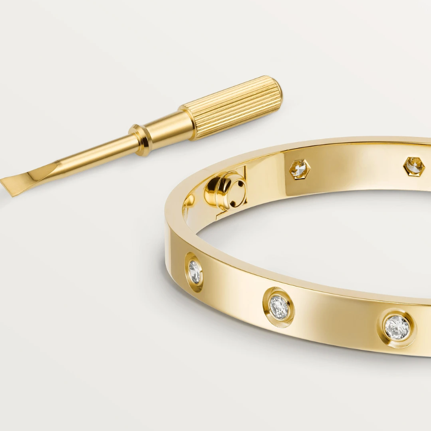 BRACELET LOVE, 10 DIAMANTS